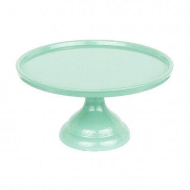 Tortinė ant kojelės, mėtinė 23,5cm Tortinė ant kojelės, mėtinė 23,5cm