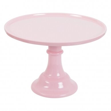 Tortinė ant kojelės, rausva 30cm 2 Tortinė ant kojelės, rausva 30cm 2