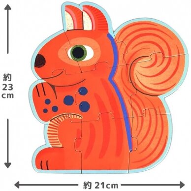 Trijų dėlionių rinkinys Miške 3 Trijų dėlionių rinkinys Miške 3