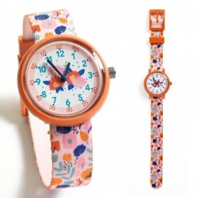 Vaikiškas laikrodis "Gėlės"