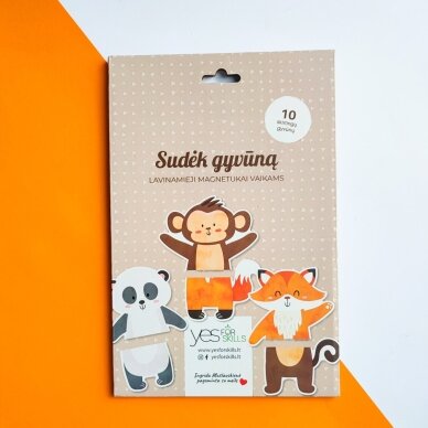 Lavinamieji magnetukai "Sudėk gyvūną" Lavinamieji magnetukai "Sudėk gyvūną"