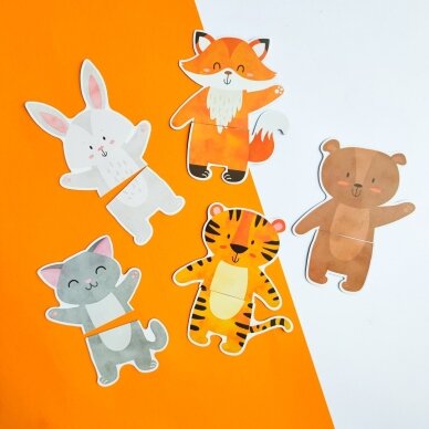 Lavinamieji magnetukai "Sudėk gyvūną" 3 Lavinamieji magnetukai "Sudėk gyvūną" 3