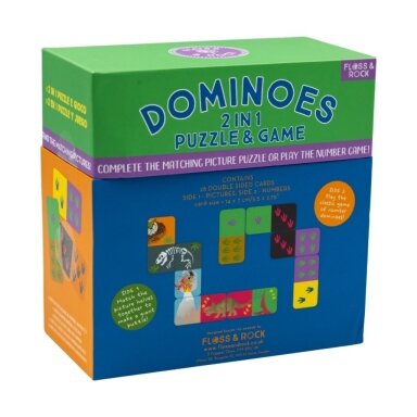 Žaidimas domino-dėlionė 2in1, Dinozaurai Žaidimas domino-dėlionė 2in1, Dinozaurai