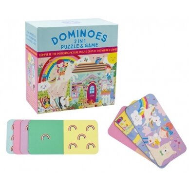 Žaidimas domino-dėlionė 2in1, Vaivorykštės fėja Žaidimas domino-dėlionė 2in1, Vaivorykštės fėja
