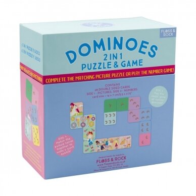 Žaidimas domino-dėlionė 2in1, Vaivorykštės fėja 2 Žaidimas domino-dėlionė 2in1, Vaivorykštės fėja 2