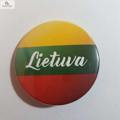 Ženkliukas su užrašu "Lietuva", 25mm Ženkliukas su užrašu "Lietuva", 25mm