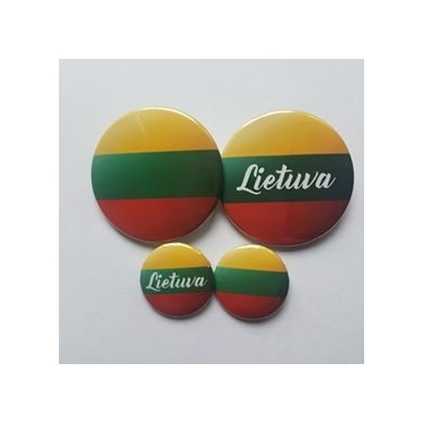 Ženkliukas "Lietuvos vėliava" , 45mm Ženkliukas "Lietuvos vėliava" , 45mm